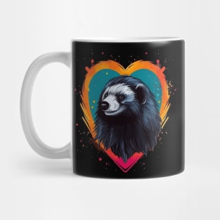 Honey Badger Valentine Day Mug